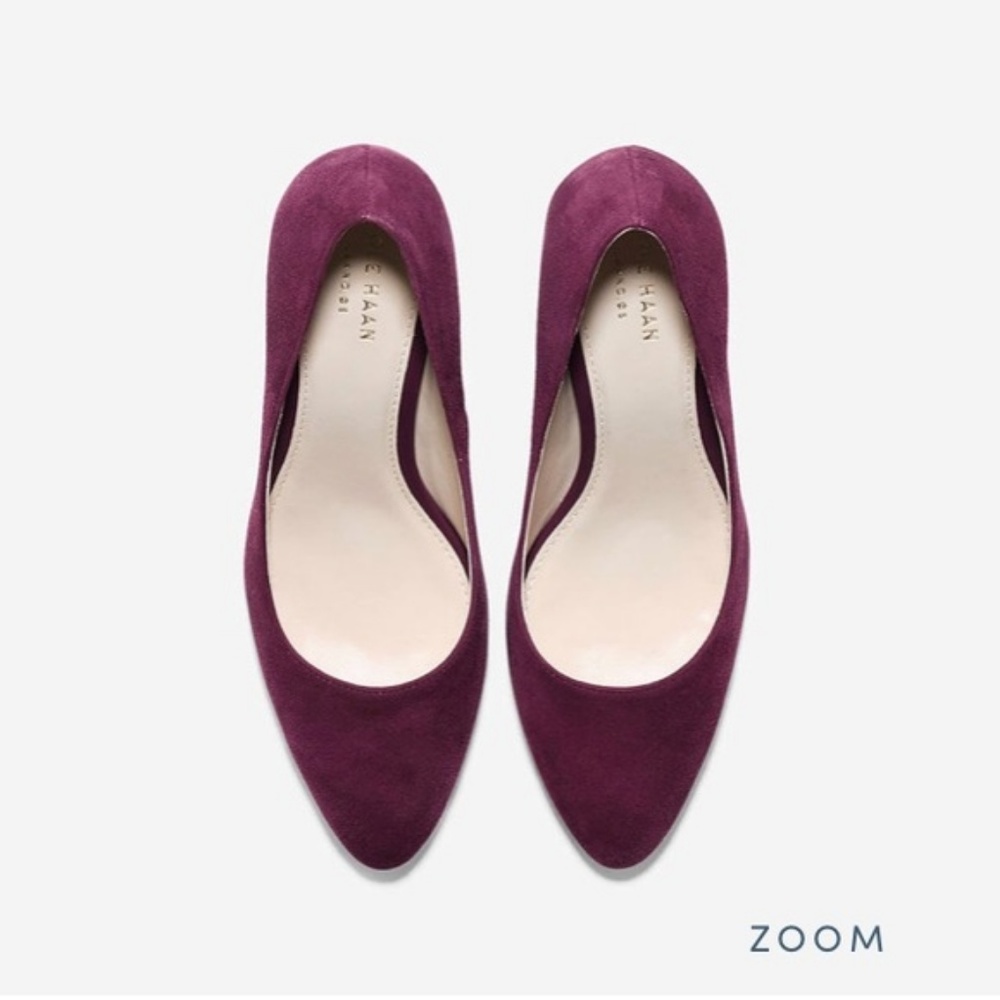 Cole Haan Tawny Port Suede 85mm Pumps 9.5B - Picture 2 of 4